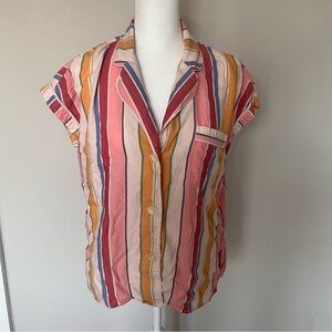 Madewell Multi-Colored Stripe Pajama Top